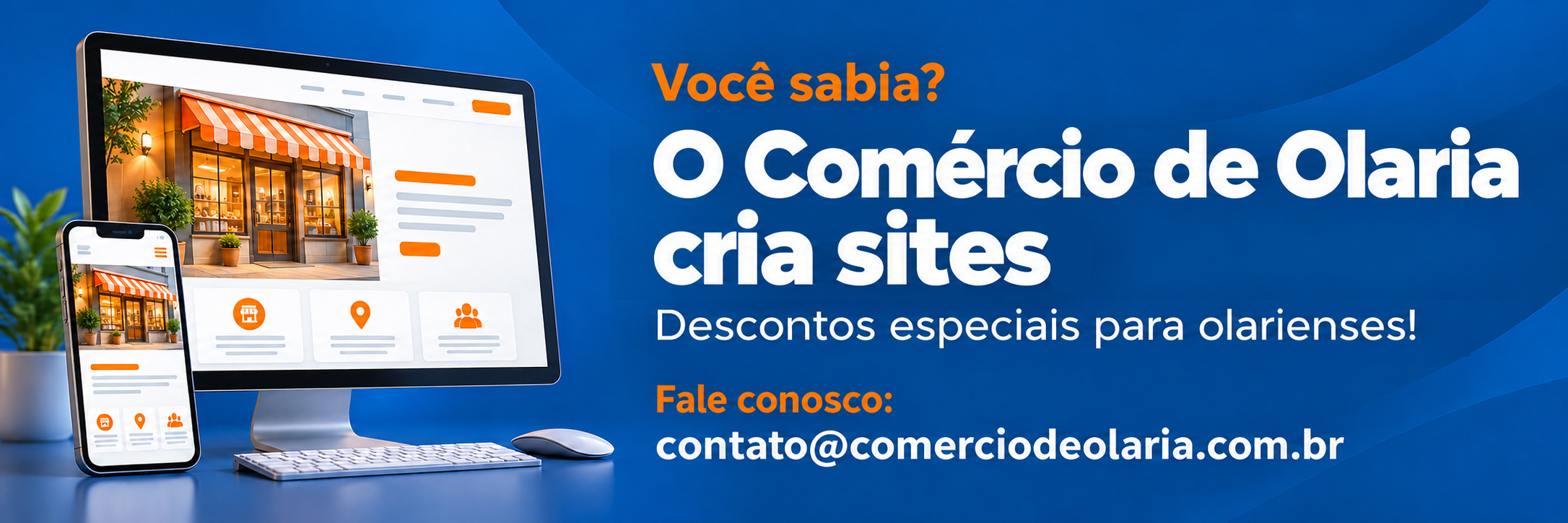 Cadastre seu Comércio. Mais visibilidade, novos clientes e conexão com os moradores e visitantes de Olaria.