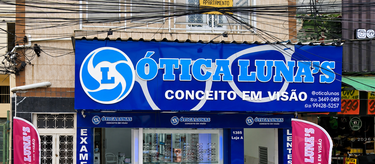 Capa Ótica Luna's